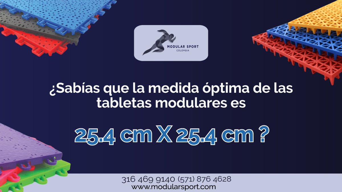 ModularSportCol's tweet image. Investigaciones nos han llevado a descubrir que 25.4 x 25.4 es la medida ideal para el alto rendimiento 🤓🔝

💻 Conoce más en modularsport.com