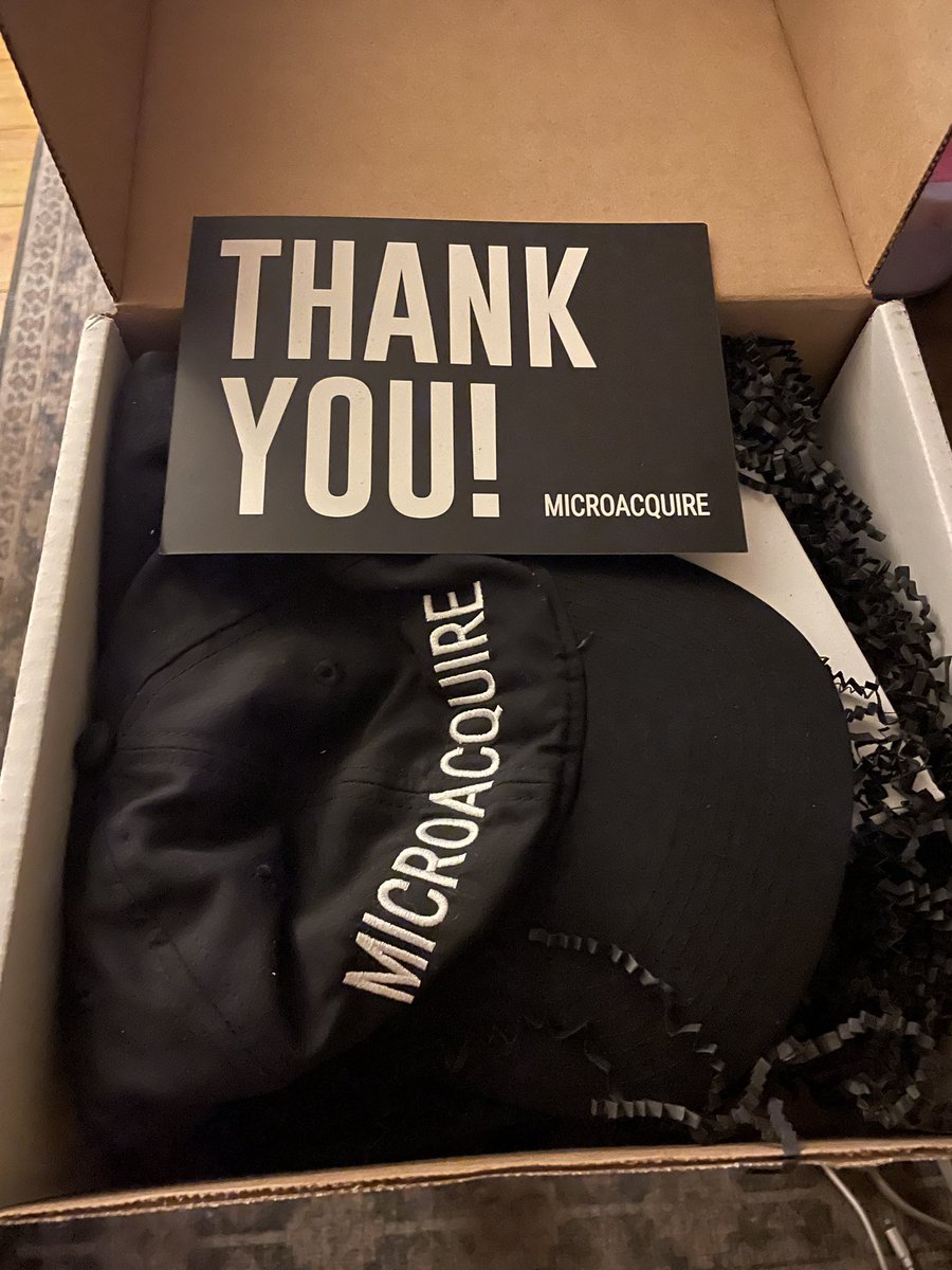 agazdecki's tweet image. To make this @pipe partnership announcement with even better we're going to be giving away @microacquire swag boxes to anyone who retweets our original post. We got 200+ ready to go!
MicroMafia LFG 🤘