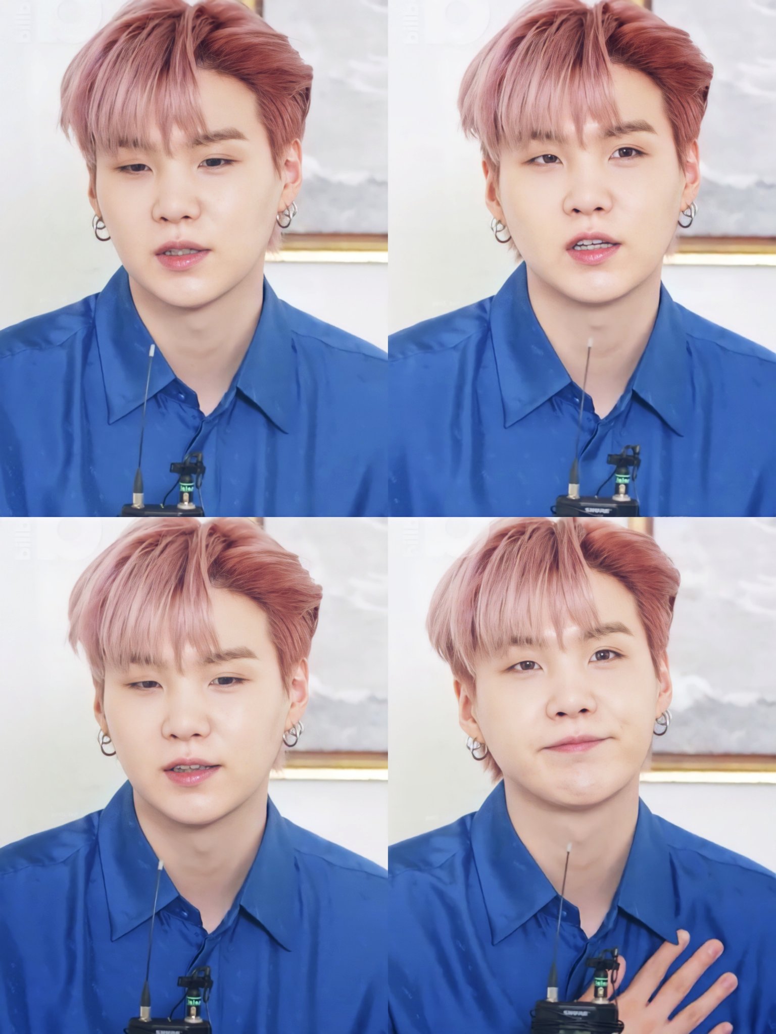 Yoongi blue shirt Clearance