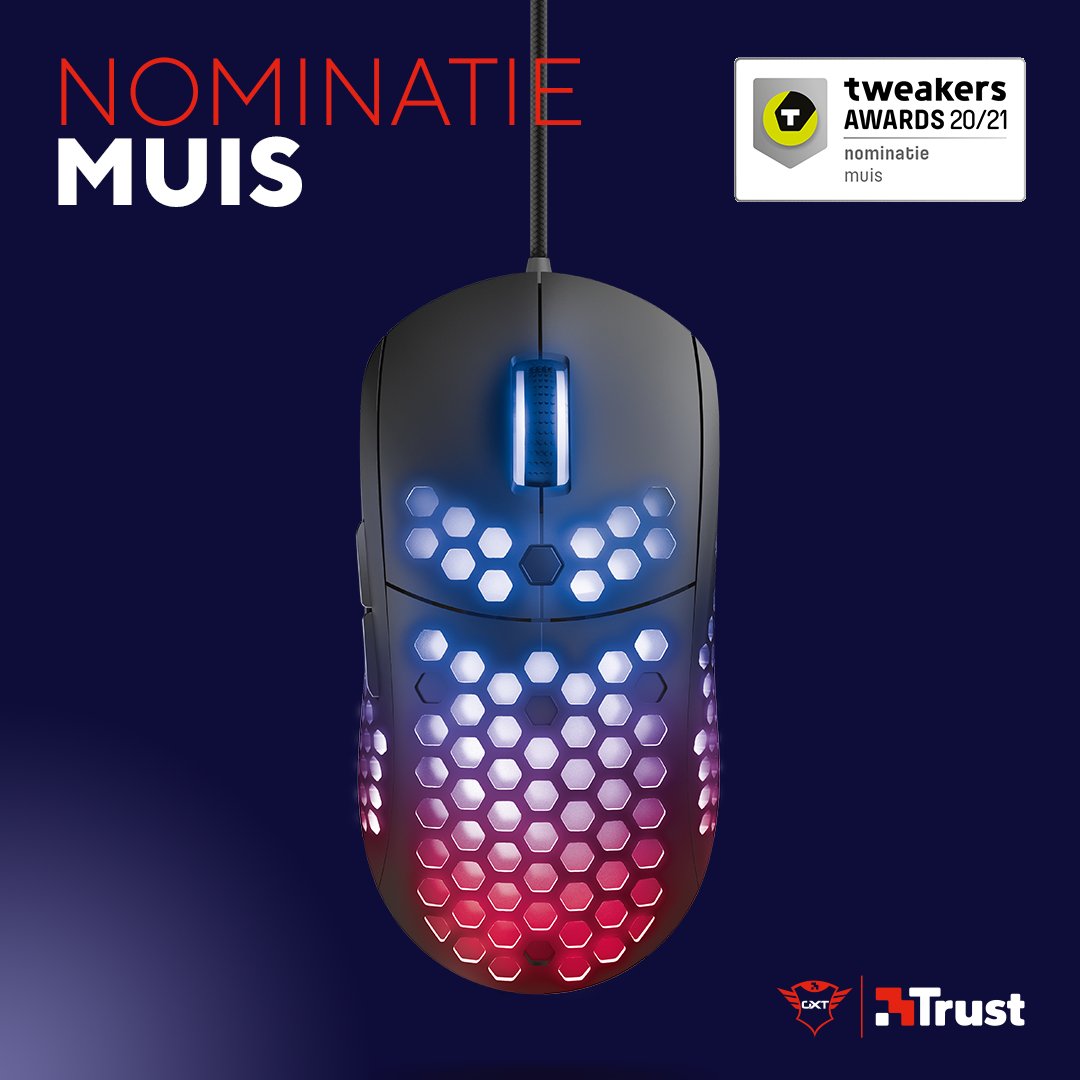 Trustgamingbnl's tweet photo. Wij zijn genomineerd voor de @tweakers Awards. 🥳 En maken kans op de publieksprijs in de categorieën beste muis en gamingstoel. Gun jij ons deze prijs? Stem dan op ons en maak zelf ook kans op vette prijzen. 😉 https://t.co/AhbNHYvUto https://t.co/FHJ1Y1b9Cb