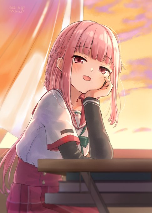 隣の席の転校生がやっと笑ってくれた
#マギレコ
#環いろは 