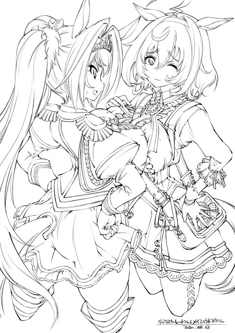 復帰してからの線画まだ細い線描けないな～ 