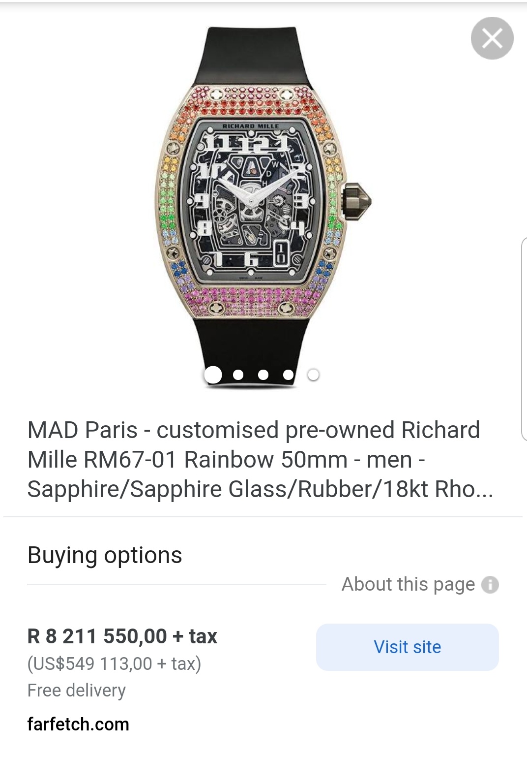 Mad paris richard mille sales