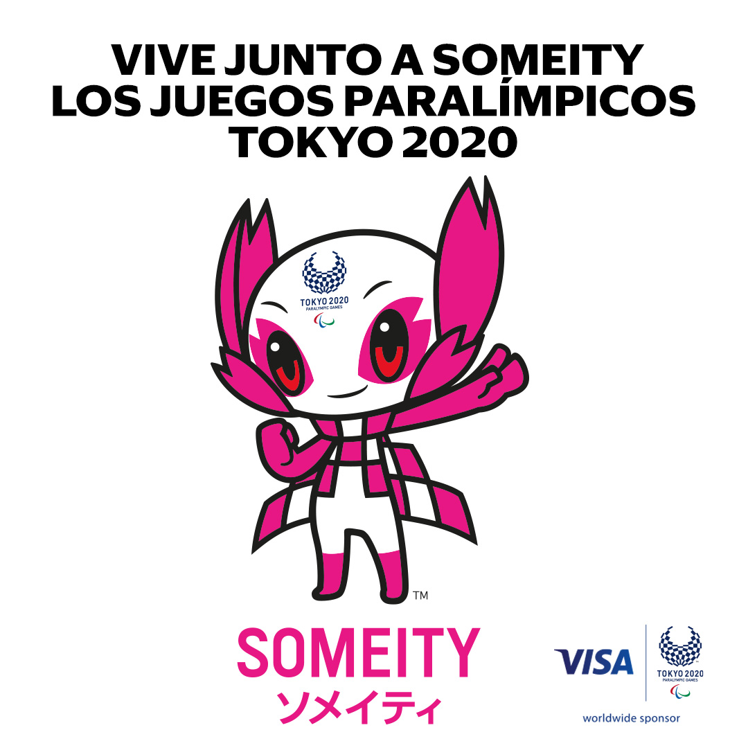 Acompaña a Someity la mascota oficial de Los Juegos Paralímpicos #Tokyo2020 a vivir la emoción del deporte y apoyar a los mejores deportistas del mundo.

Visa patrocinador global de Los Juegos Olímpicos #Tokyo2020
