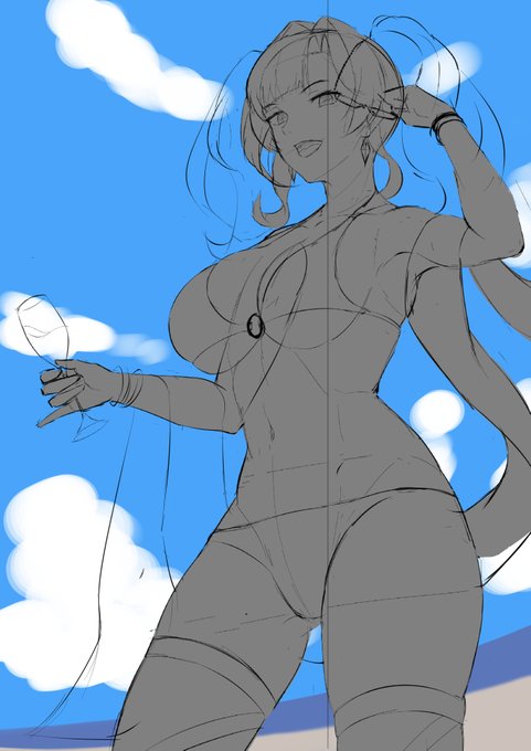 ノリでここまで描けたけど国家らが本番だな… 