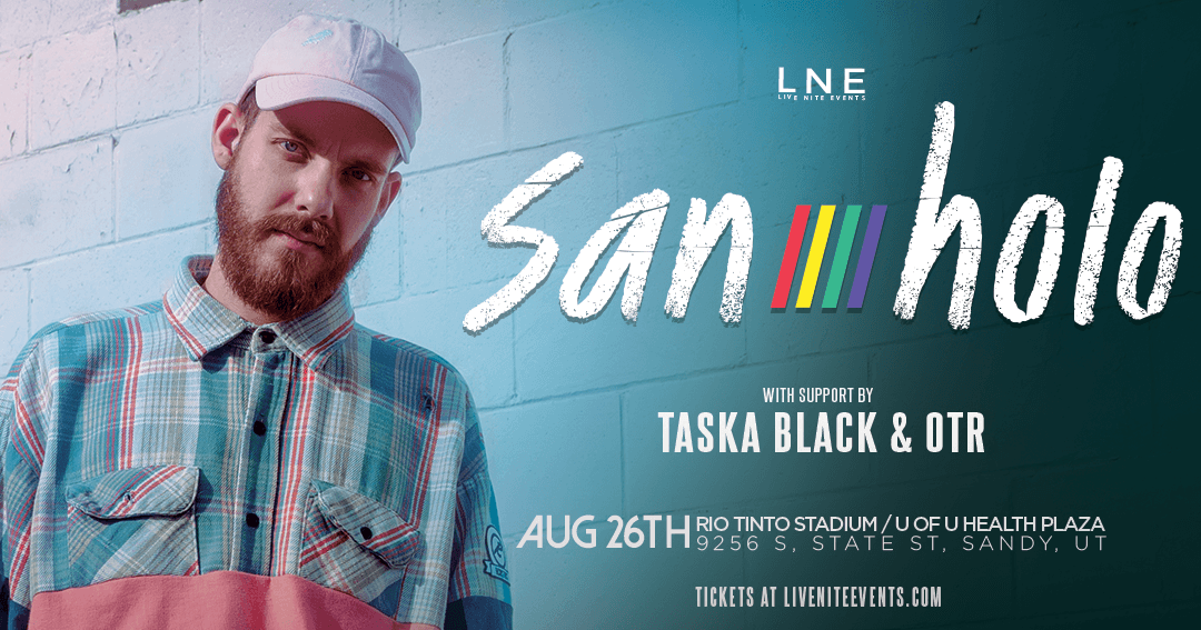 lnepresents's tweet photo. TONIGHT! π€© Sandy Concert Series begins with @sanholobeats + @TaskaBlack + @_OTRmusic at Rio Tinto πππ
Grab your tickets while they're still available + come enjoy our first outdoor show of the year π
DOORS @ 5PM.
https://t.co/jDVJtAu9lC
#SanHolo #TaskaBlack #OTR https://t.co/iCSCGGuQJI