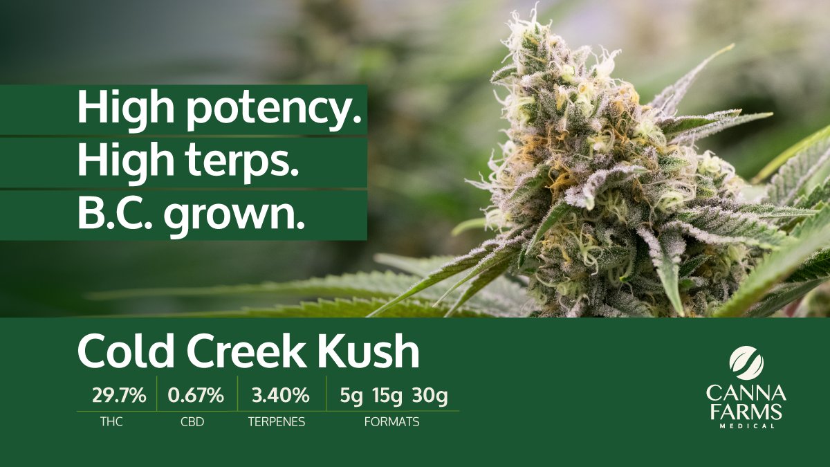 29.7% THC + 3.40% terpenes
Now available! Visit: shop.cannafarms.ca