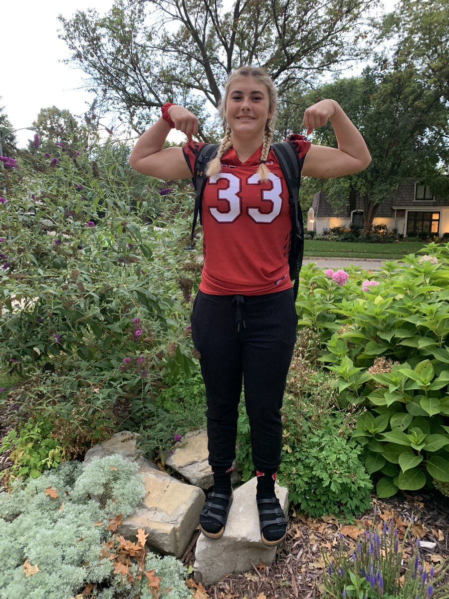 BrandiPaul402's tweet photo. GIRL POWER! Good luck to #Westside Freshman Piper Zatechka, playing in her 1st football game of the season tonight! The only female on the team, Piper puts in long hours in the weight room, on the field and in the classroom like every other Warrior - and she is READY! LOVE IT! https://t.co/w8dyx3e2nJ