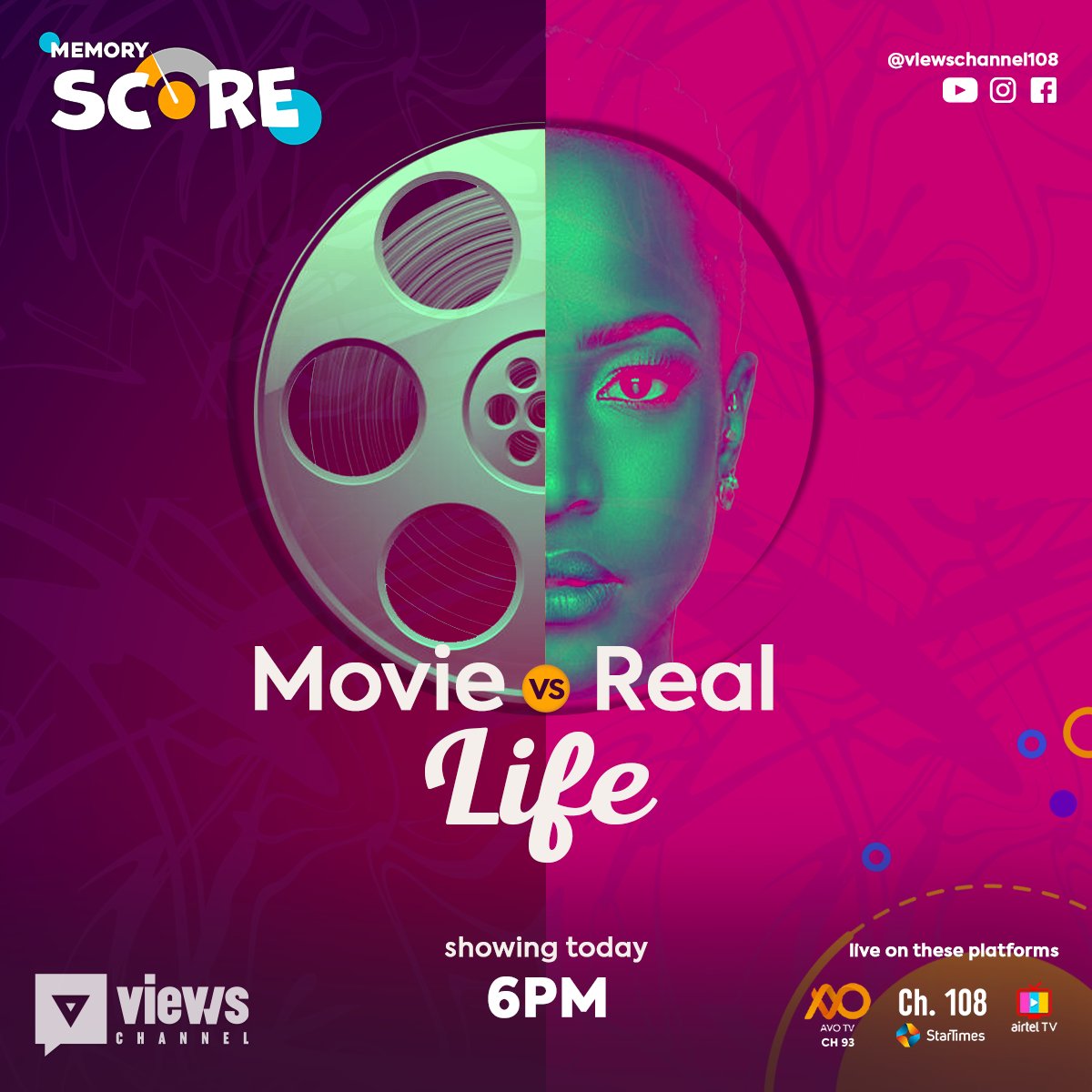 viewschannel108's tweet photo. Does movies really interpret what happens in our day to day life ?
Catch our movie show #MemoryScore with @kikiomotoki.
See next post for the movie for the day.👉
#MemoryScore https://t.co/hwADHOtx5X