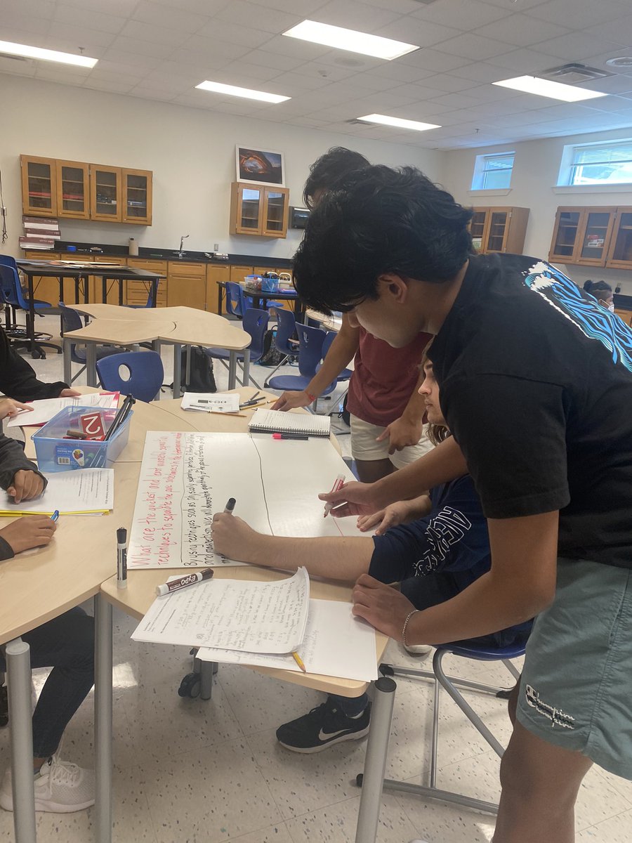 ScienceRoses's tweet photo. Putting the training in action! Making their first argument boards! #adiscience https://t.co/wZSyIku0yN