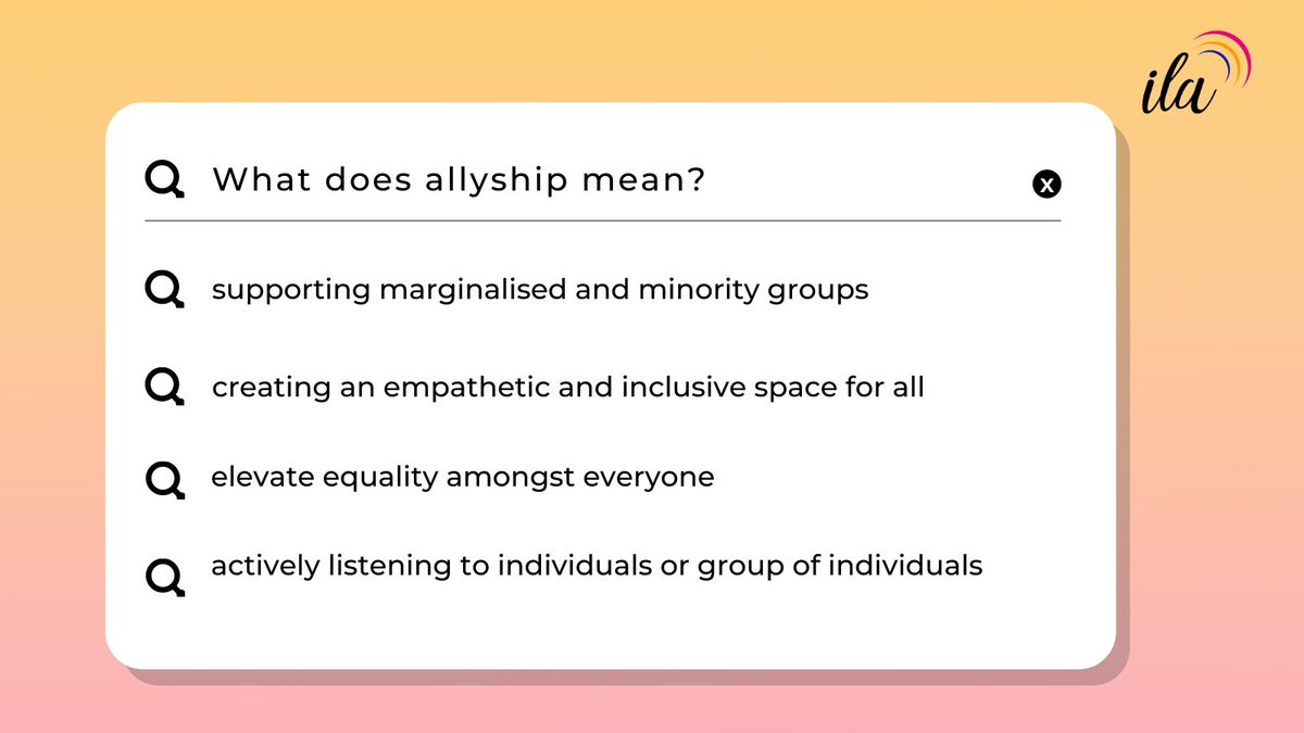 ilaGeneration's tweet photo. What does #Allyship mean to you? 

Tell us! 

#beanally #genderequality #feministorganisation https://t.co/oiKG1rjJFW
