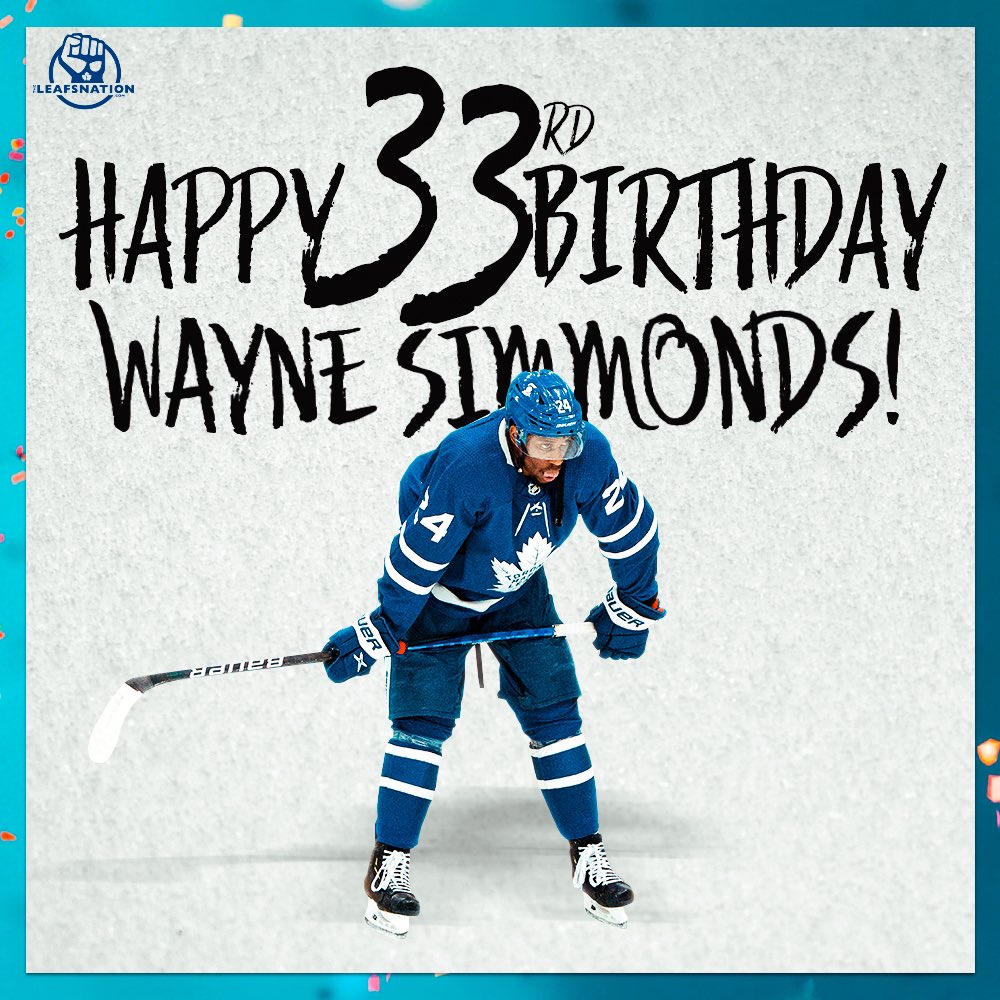 Happy 33rd birthday to Wayne Simmonds! 