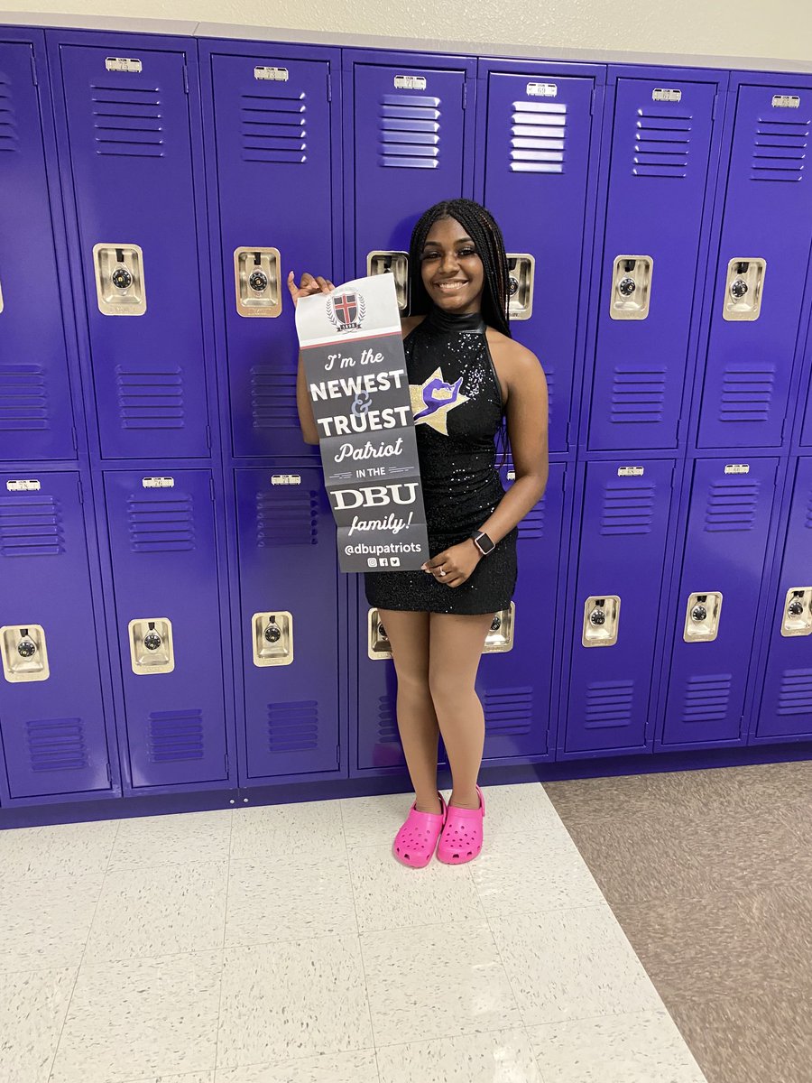 Excited for our beautiful AVID Ranger, Kennedy Collins on receiving her 1st acceptance letter to Dallas Baptist University! ⁦<a href="/EMSISD/">EMS ISD</a>⁩ ⁦<a href="/ChisholmTrailHS/">CTHS</a>⁩ #rangersride #emsproud
