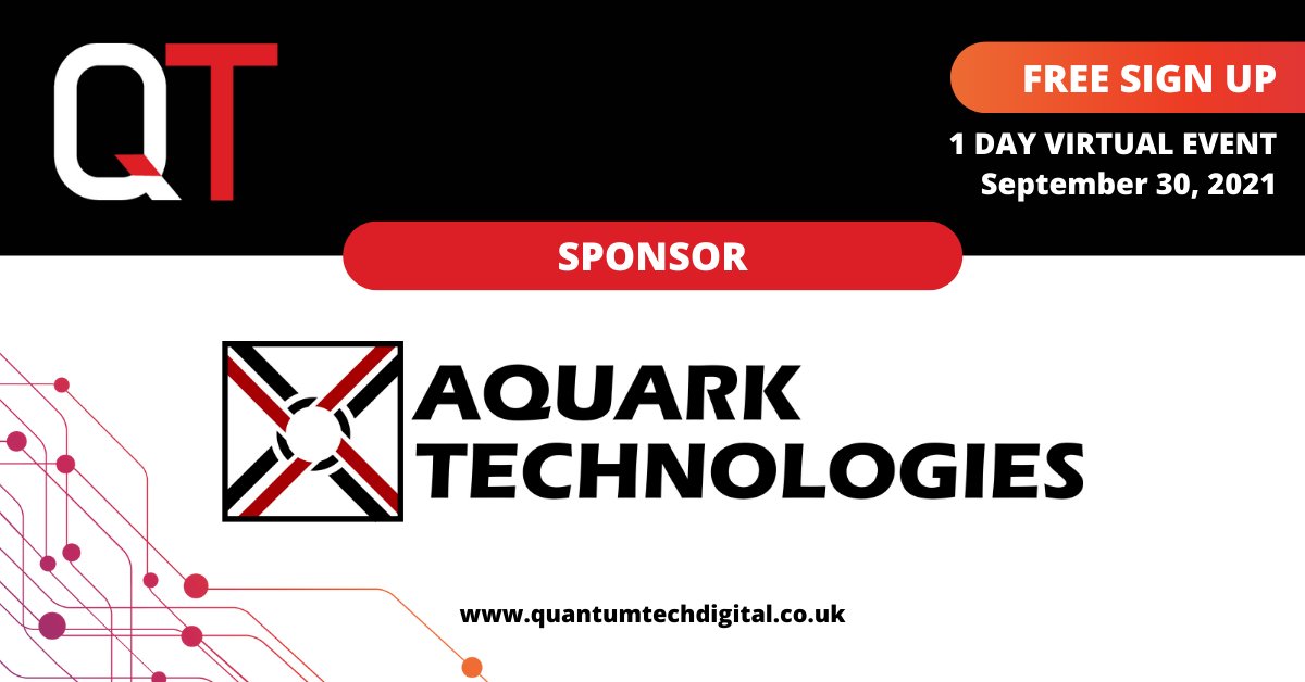 Quantum.Tech (@quantumtech_) on Twitter photo <a href="/AquarkT/">Aquark Technologies</a> are sponsors of <a href="/QuantumTech_/">Quantum.Tech</a> this September 30!
‘<a href="/AquarkT/">Aquark Technologies</a> is a cutting-edge innovator in #quantumtechnologies that promises to multiply our ability to sense, measure and compute on a mass-market scale.' Register your free place here: bit.ly/3h1D4OB <a href="/AquarkT/">Aquark Technologies</a> are sponsors of <a href="/QuantumTech_/">Quantum.Tech</a> this September 30!
‘<a href="/AquarkT/">Aquark Technologies</a> is a cutting-edge innovator in #quantumtechnologies that promises to multiply our ability to sense, measure and compute on a mass-market scale.' Register your free place here: bit.ly/3h1D4OB