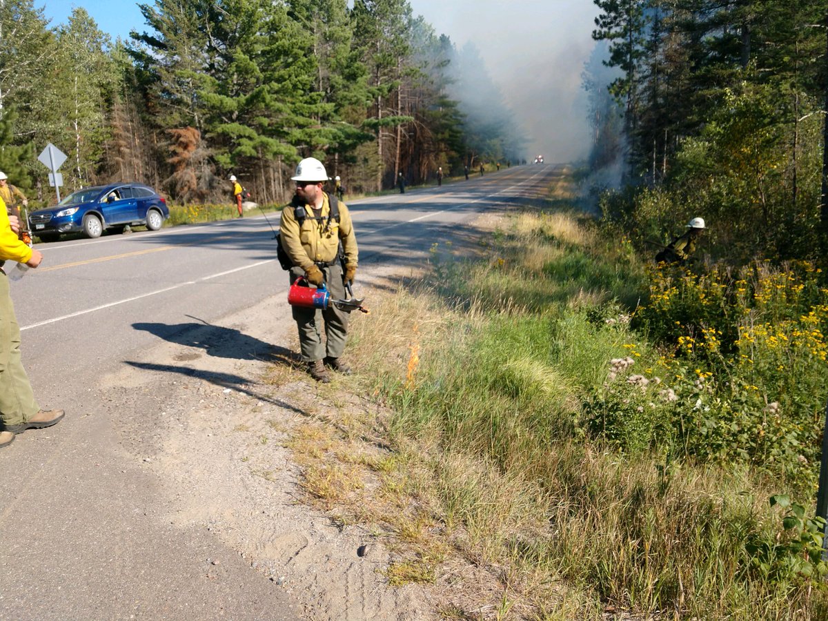 Forest Service officials said crews initiated defensive fire starting operations along Hwy 1 and the Jackpot Lake Road to better secure fire boundaries.  Fuels were reduced around cabins and other structures to protect them.