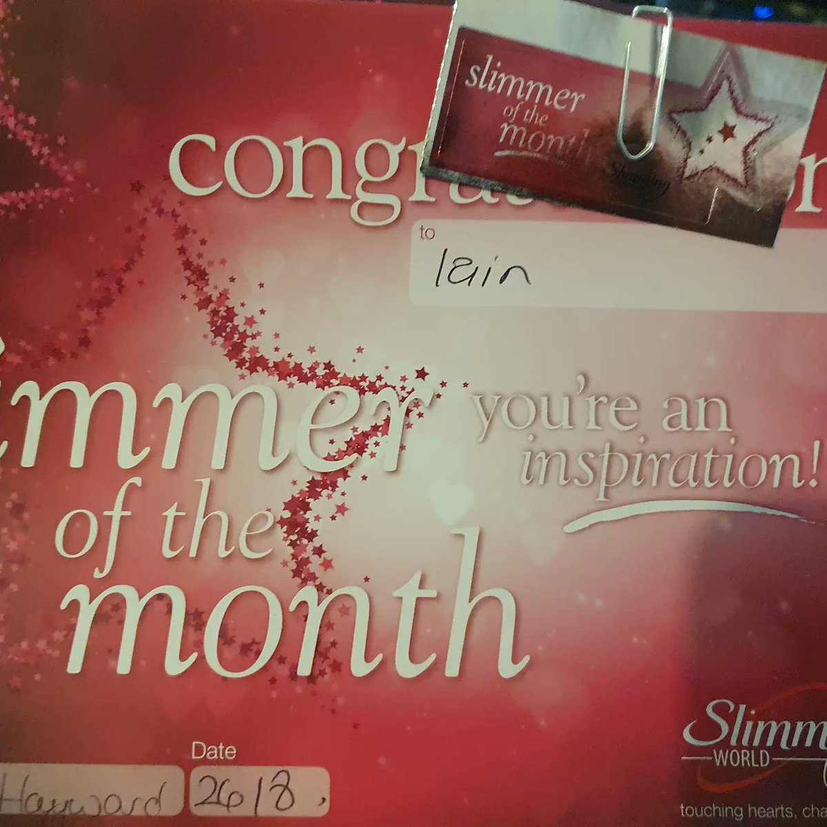IainAFC's tweet photo. A great week with @SlimmingWorld with an amazing 8lbs OFF
Very happy to be getting rid of the #LockdownWeight https://t.co/V0LFKoFc9o