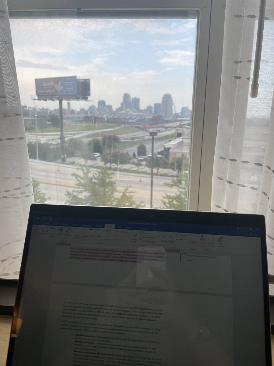 AllyssaMM's tweet photo. Working with an STL view. It’s good to be home #MoWorkforce #STLCityFC https://t.co/eME2wA7eqE