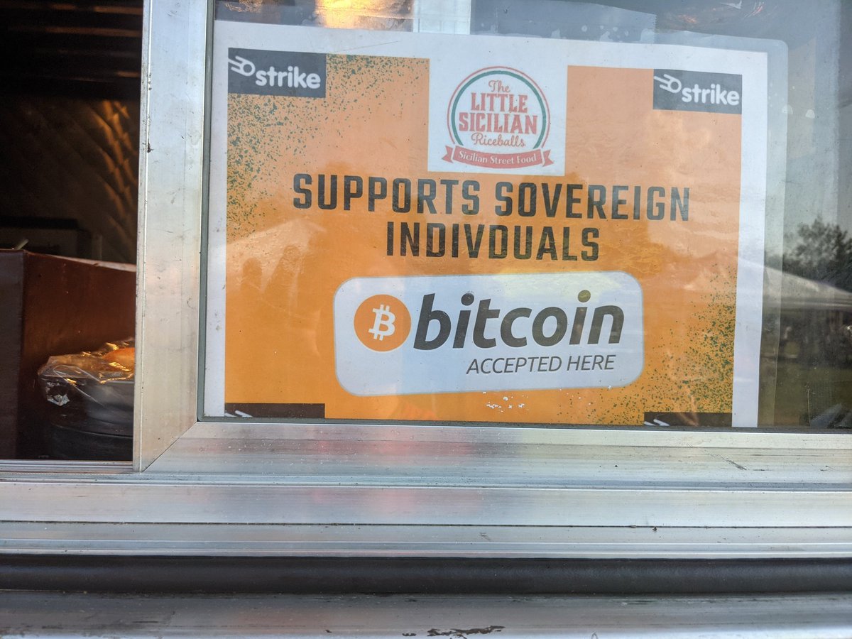 We're at Auction Park In Swedesboro serving up Arancini and accepting Sats #bitcoin #foodtruck