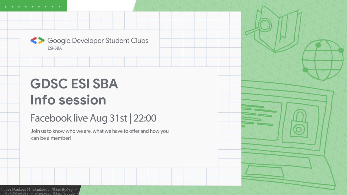 Good evening everyone! We're very excited to announce that we're holding an online info session this Tuesday, August 31st at 22:00; 
in which we'll fill you in  about what we do, our future objectives, how to join us and many more interesting facts! 
Can't wait to see you there!