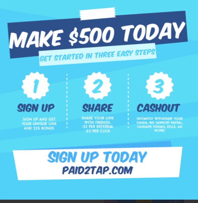 _PerfectPorter's tweet image. click my link to start making money!!! make $100 today! yesterday i made $600 , today I made $100! 

share.paid2tap.com/tessamarie28