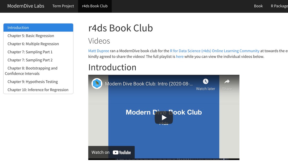 ModernDive (@moderndive) on Twitter photo New page on our resources webpage! Videos from the @R4DScommunity ModernDive book club! Thanks again to <a href="/philosohacker/">Matt Dupree</a> for organizing!
moderndive.github.io/moderndive_lab… New page on our resources webpage! Videos from the @R4DScommunity ModernDive book club! Thanks again to <a href="/philosohacker/">Matt Dupree</a> for organizing!
moderndive.github.io/moderndive_lab…
