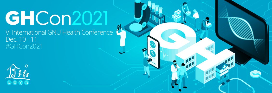FOSS_events's tweet image. &quot;GHCon is an annual conference that brings together enthusiasts and developers of the Libre Health &amp;amp; Hospital Information System.&quot;

GNU Health Con will be online this year on December 10-11: foss.events/2021/12-10-gnu…

#GHCon2021