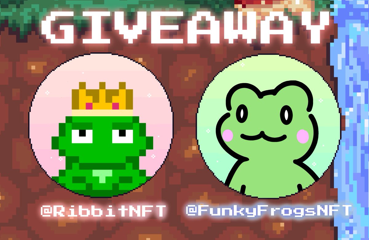 Prize: 1 <a href="/RibBitNFT/">RibBits</a> + 1  <a href="/FunkyFrogsNFT/">Funky Frogs</a>

1️⃣ Follow <a href="/RibBitNFT/">RibBits</a> &amp; <a href="/FunkyFrogsNFT/">Funky Frogs</a>
2️⃣ RT both posts &amp; Tag friends
3️⃣ Join both discords

Winners in 24H ❤️🍻

RibBits: discord.gg/GwMXJVguPR
Funky Frogs:  discord.gg/f9RpmnKqdq