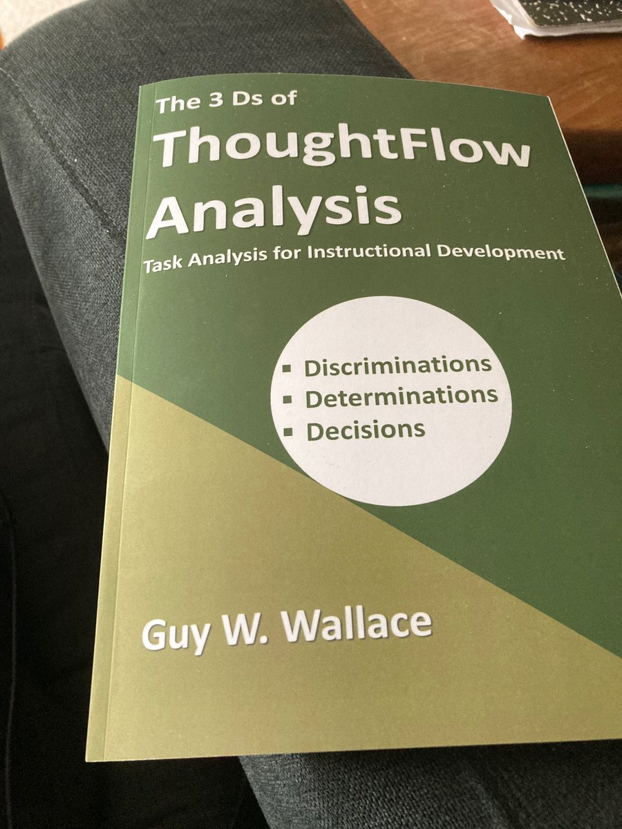 VS_Industrial's tweet image. Really good new book (published soon) by @guywwallace...includes a helpful introduction to #CognitiveTaskAnalysis for the creation of instructional materials. Recommended. Thanks to Guy for all he does to share his knowledge, experience, etc.