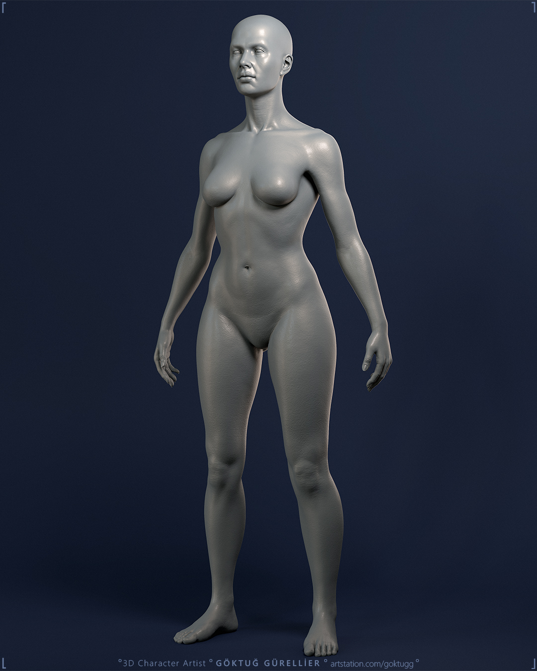 Goktug Gurellier on X: Study of female figure and anatomy. Sculpting and  modeling in Zbrush/Maya, lighting and rendering in Maya/Arnold Renderer.  #pixologic #zbrush #maya #arnoldrenderer #3dmodeling #modeling #sculpting # sculpture #female #body #figure #