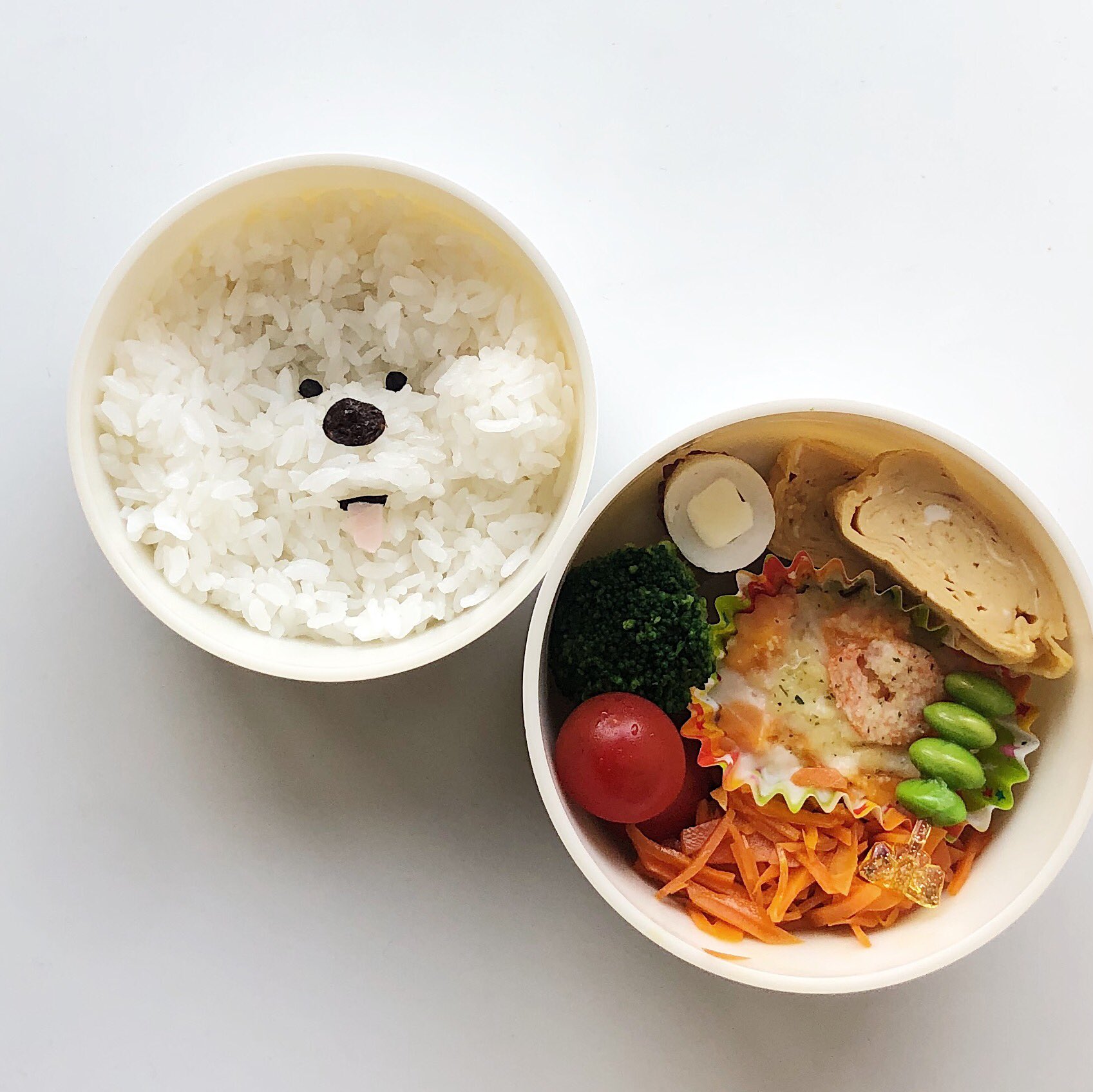 じゅんこ わんっ ビションフリーゼ キャラ弁 お弁当 犬 T Co Xp367zrlpr Twitter