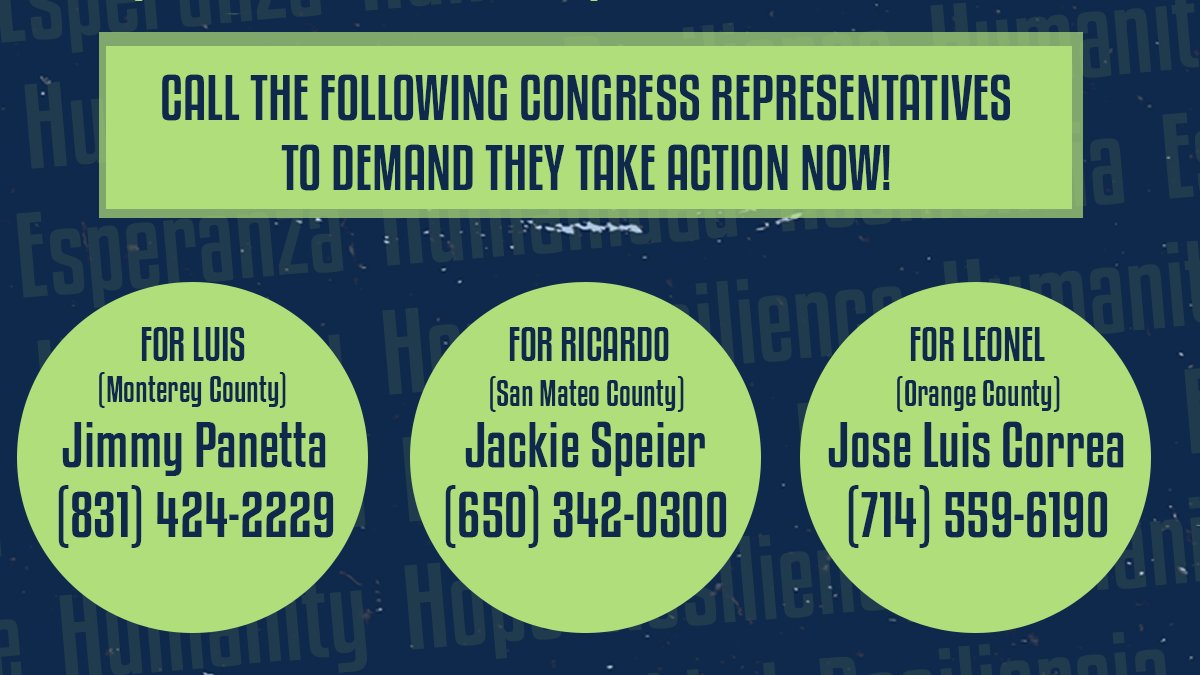 the_ILRC's tweet photo. Another COVID outbreak is confirmed at the #YubaCountyJail where the #Yuba3, Luis, Leonel, and Ricardo's lives are at risk!
@repgaramendi, @RoKhanna, @RepZoeLofgren, @JimmyPanetta @RepSpeier, and @RepLouCorrea must demand ICE to release them NOW! #FreeTheYuba3 https://t.co/1xMmAFKDCx