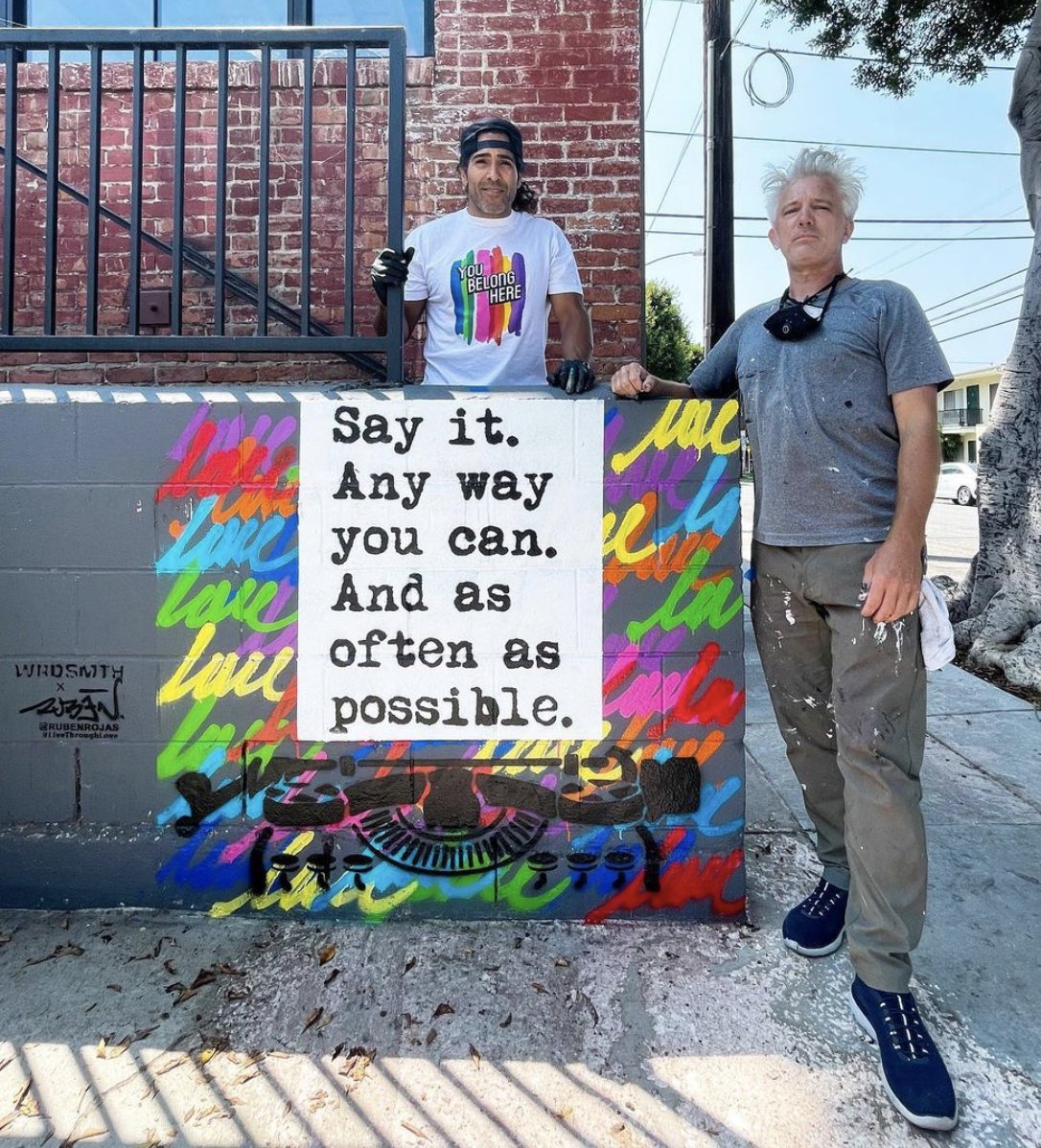PplaSocial's tweet image. Love seeing our fav artists collaborating! @RubenRojas  @wrdsmth 
#LiveThroughLove #WRDSMTH #ClientLove