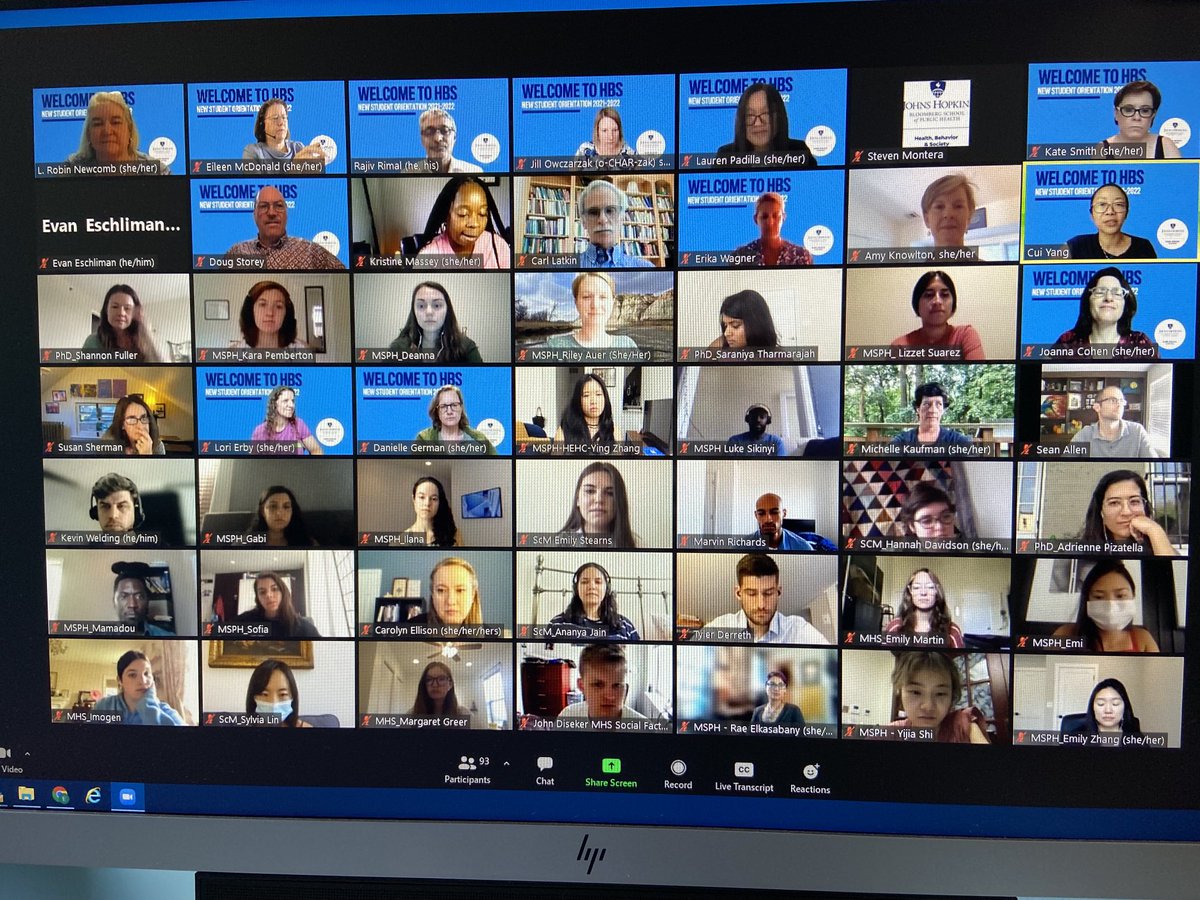 EileenIn4's tweet photo. Our biggest incoming @JohnsHopkinsHBS cohort yet! Welcome MSPH Health Ed and Health Communication student. It’s going to be great year. https://t.co/jlvJppQuIu