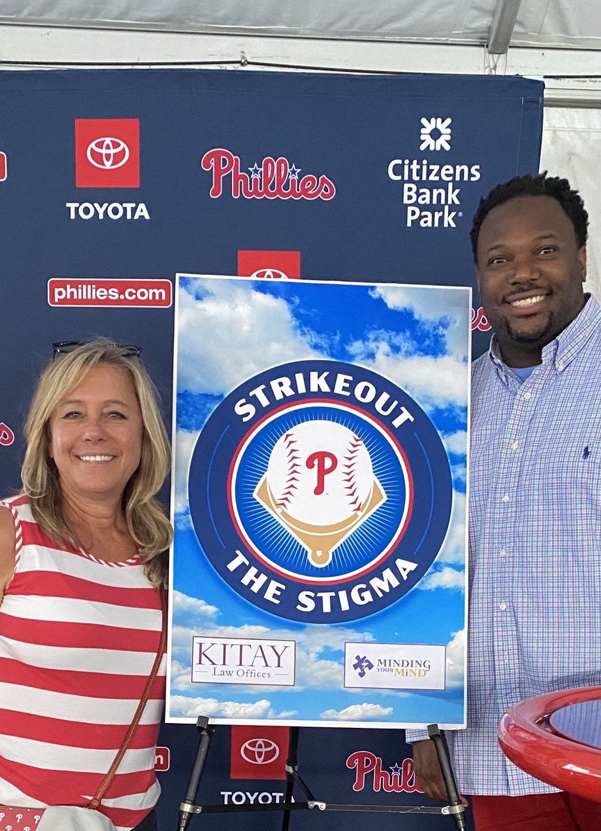 Dr George James VU ‘01, panelist at Strike Out The Stigma - Presented by Kitay Law Offices, a Philadelphia Phillies Community Outreach initiative focused on removing the negative connotation surrounding mental health. #NovaNurses