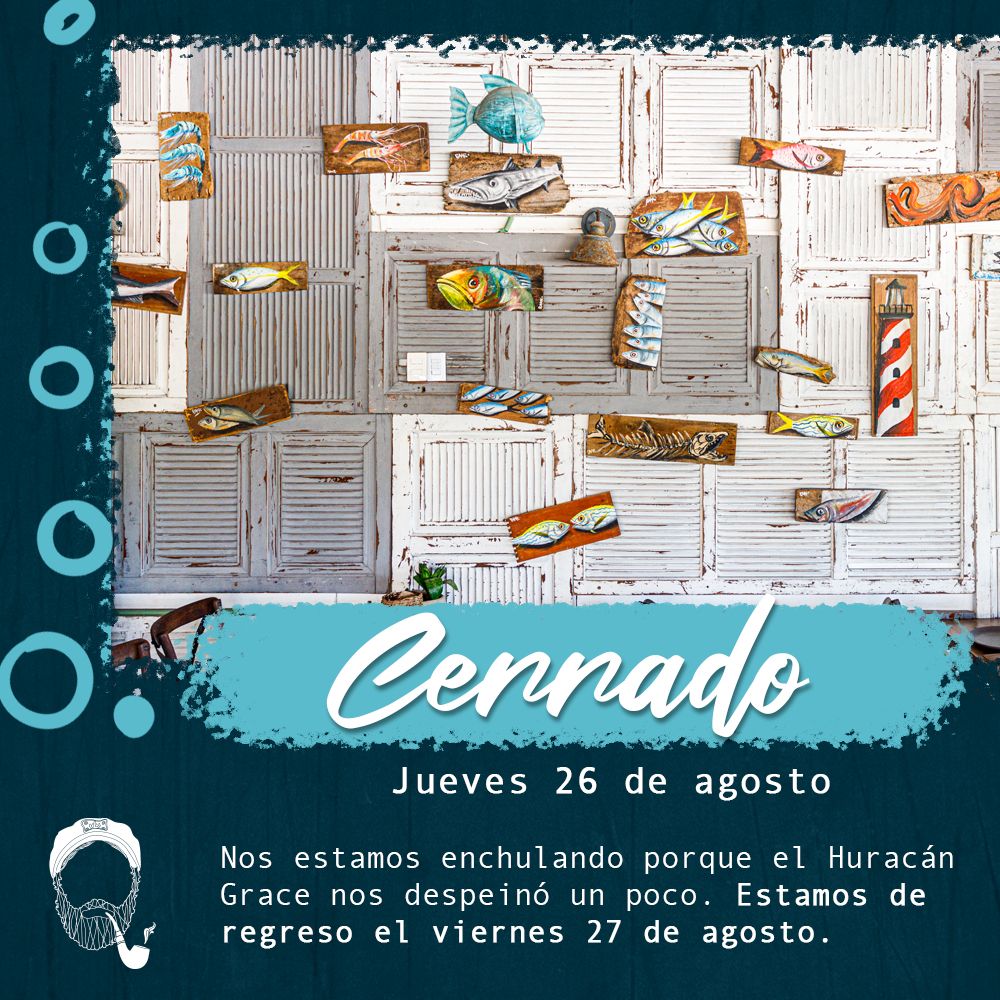 PuntaCorcho's tweet image. El huracán Grace nos despeinó un poco, el día de hoy jueves  no contaremos con servicio porque nos estamos poniendo guapos😎. Mañana viernes 27 de agosto estamos de regreso. 

Gracias por su comprensión. ⚓

#puntacorcho #puertomorelos