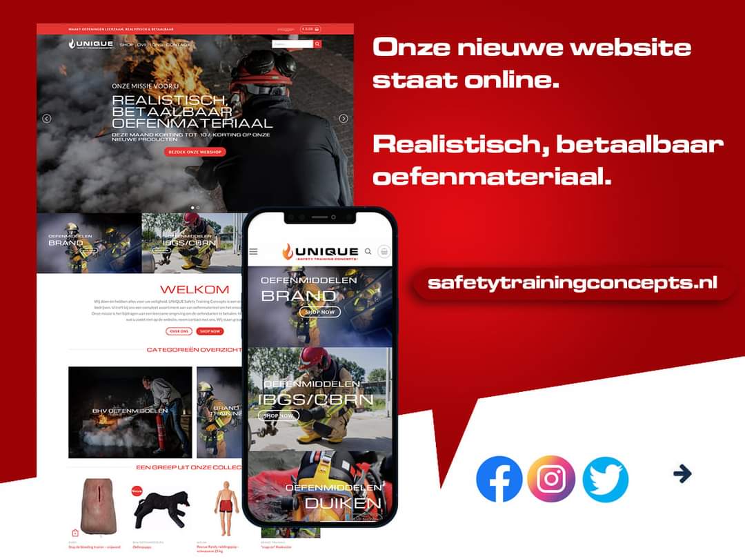 Op zoek naar #oefenmateriaal voor uw training of enscenering? wij bieden betaalbaar, leerzaam en realistisch oefenmateriaal aan in onze webshop. Dit voor #BHV, #EHBO, #Brandweer en andere opleiders. Kijk snel op safetytrainingconcepts.nl