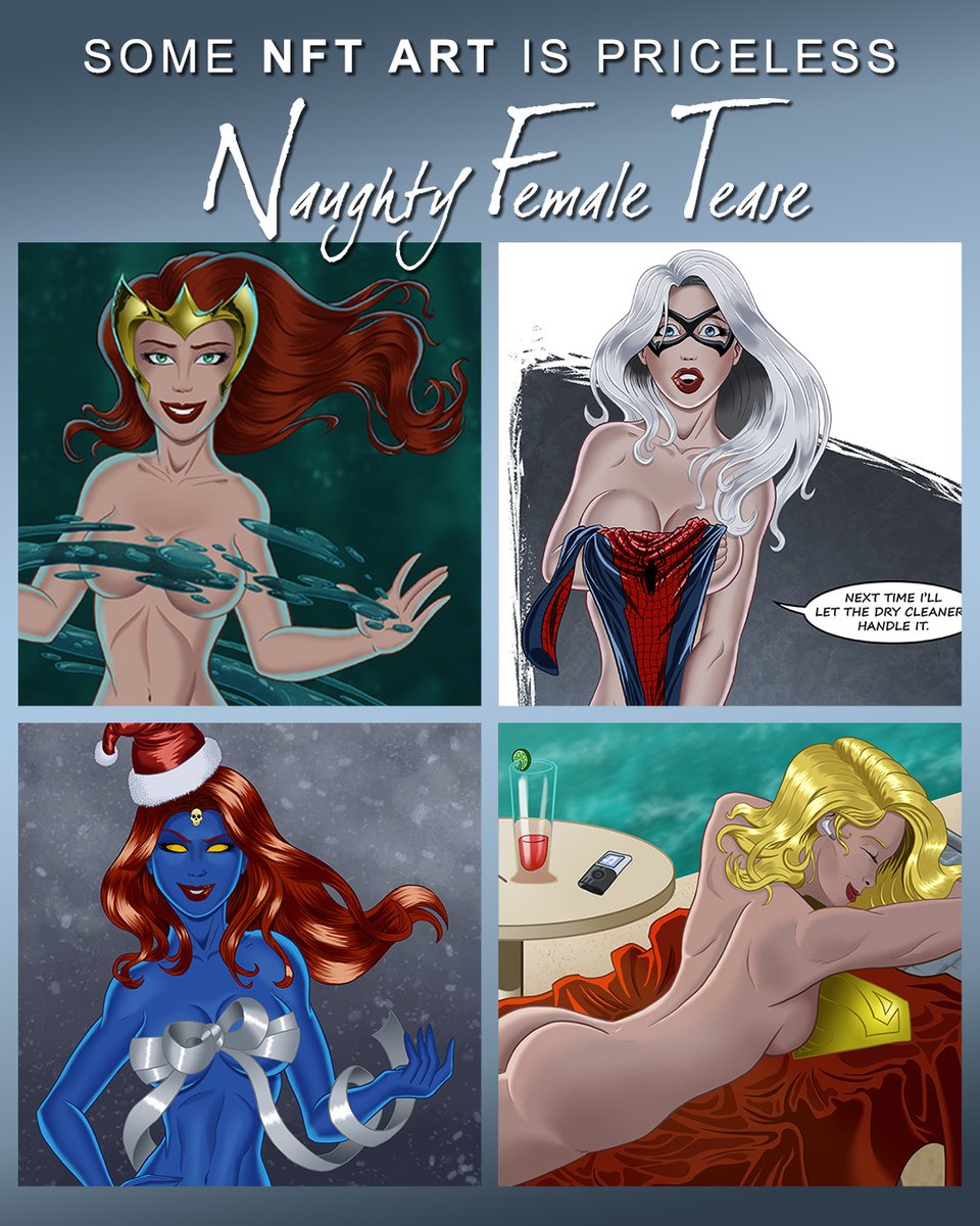 WhatTheFanart's tweet photo. Think I'll get in on the NFT action. Hold on... my art's always been NFT certified. (Naughty Female Tease)😏🤭
#nftart #naughtyfemaletease #pinupart #pinupartist #redrawASM607 #blackcatmarvel #feliciahardy #mera #mystique #xmenmystique #supergirl #fanart #whatthefanart #wtf https://t.co/PLlc3LqTns