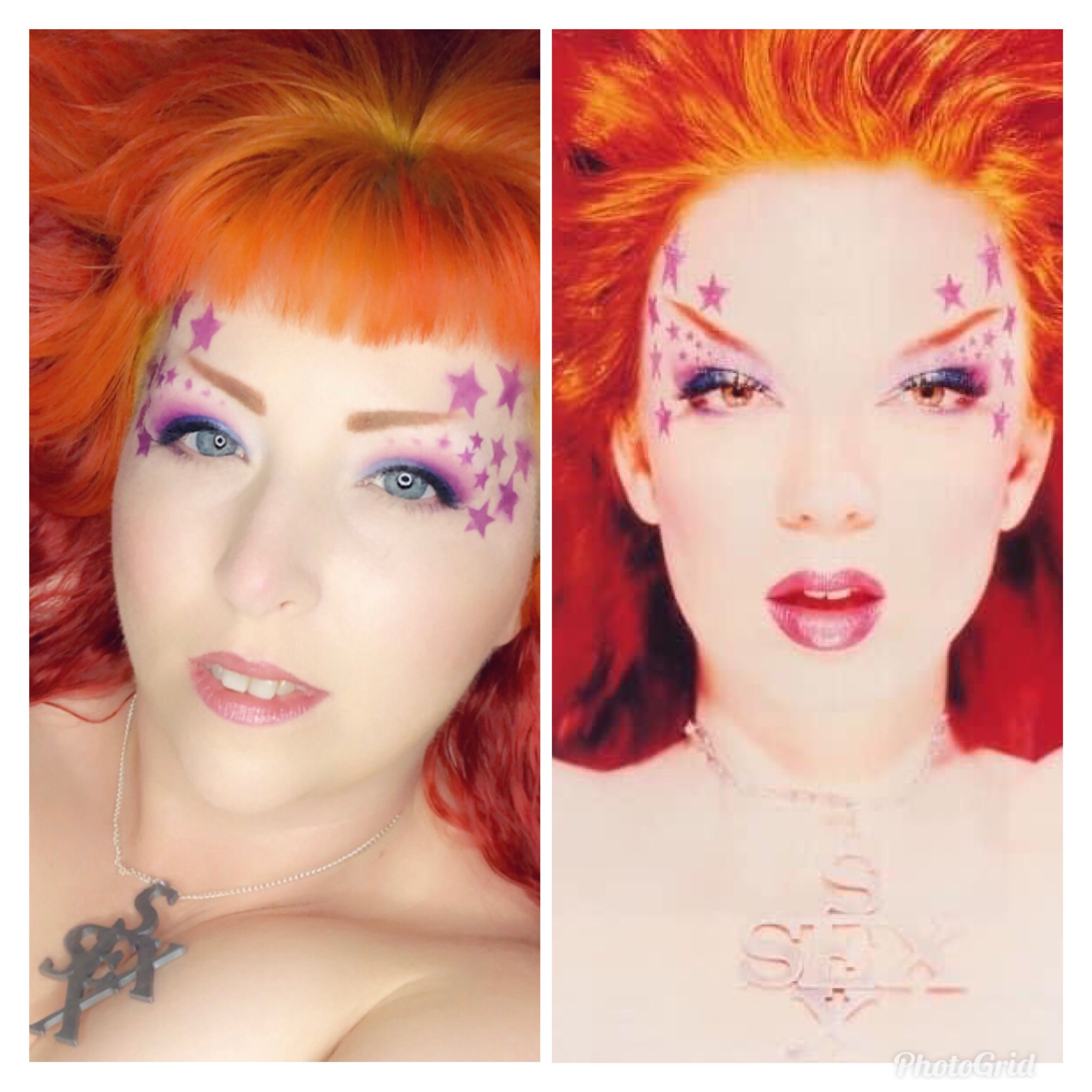 Happy Birthday to the iconic Shirley Manson of and throwback to my re-creation of this fiery photo! 