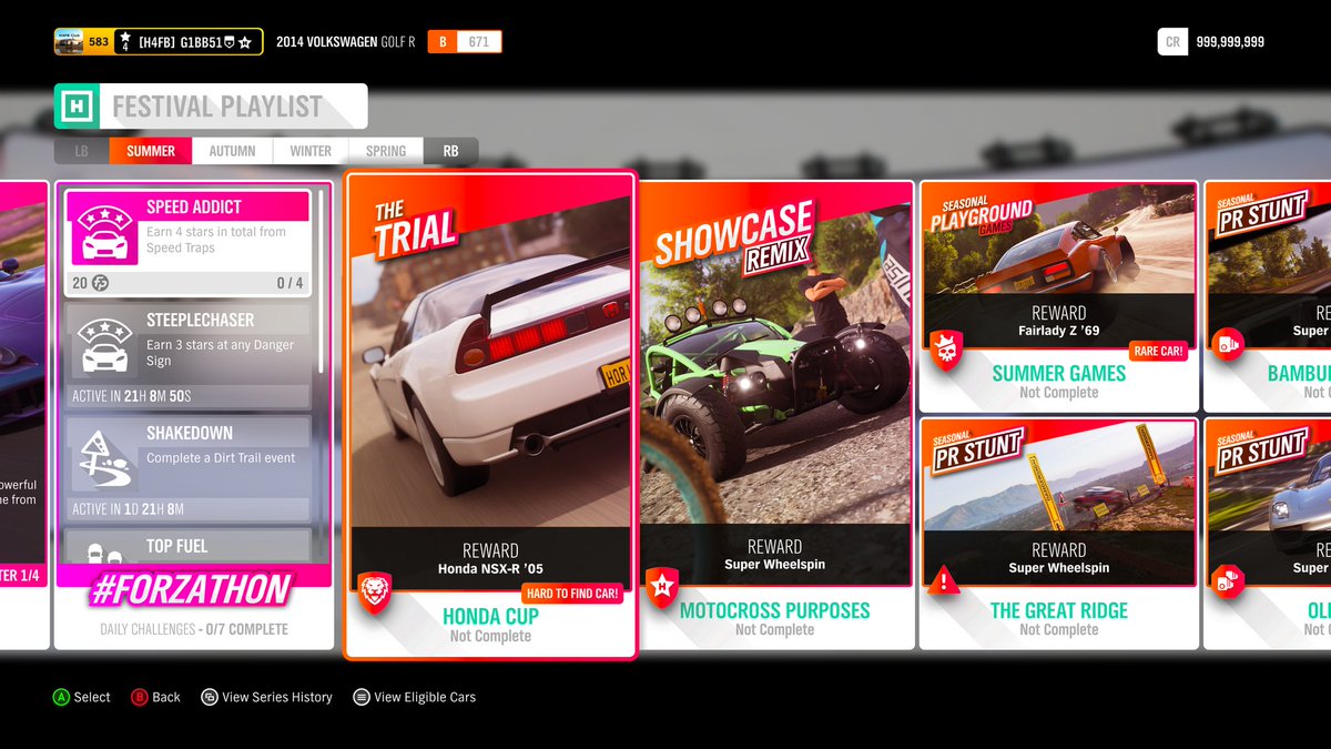 ForzaHorizon5UK's tweet photo. Series 39 - Summer
7 existing cars
Photo Challenge #PrizedPossession
Summer playlist with events to complete!
Trial, PGG & PRs
Showcase Remix
Weekly Forzathon Event (TVR Sagaris)
S39 rewards;
50% - Backstage Pass
80% - Porsche 356 RSR
#Forza #H4FB #FH4 #Summer #Series39 https://t.co/jylTmkAuKJ