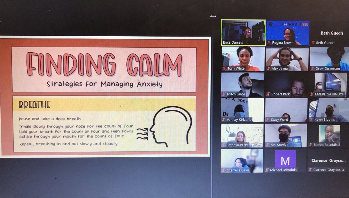 PcpsSchool's tweet photo. ⁦Our SEL team and ⁦@VJMS_Wildcats⁩ learning even more about the ⁦@ed_rethink⁩ SEL Curriculum. SEL is for children AND adults!! We’re ready!! ⁦@torriwhite1⁩ ⁦@pambell32⁩ ⁦@Pburg_Schools⁩ https://t.co/0jRxuItQ9R