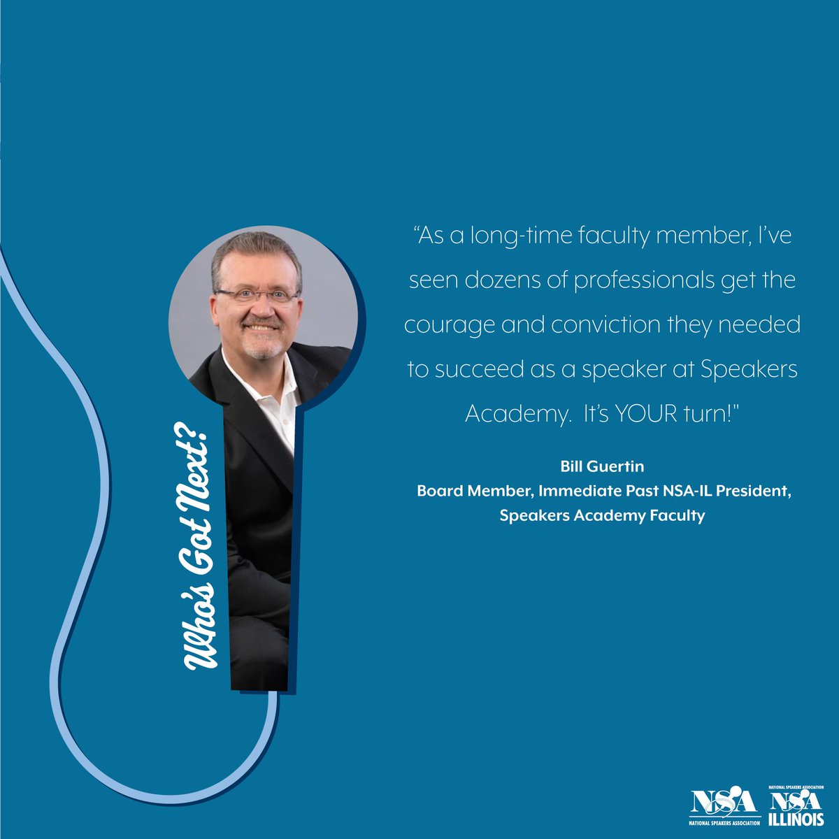 Sign up now for the 
<a href="/NSAIllinois/">NSA-IL</a>
 #Speakers #Academy participate #virtually to learn the #craft of #publicspeaking featuring guest faculty professional speakers learn more at nsa-il.org/speakers-acade… <a href="/800PoundGorilla/">Bill Guertin</a>