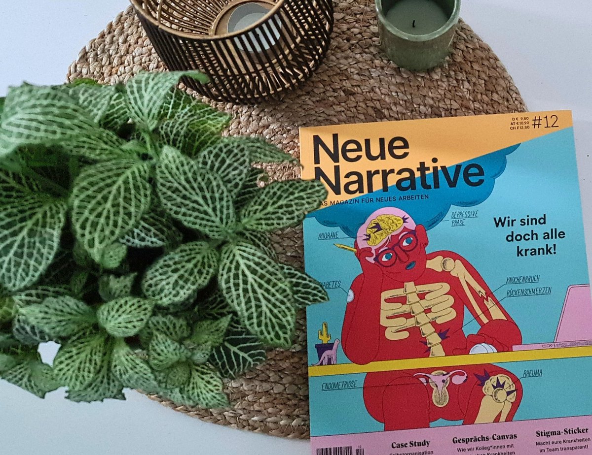 Neuer Lesestoff fürs Wochenende 🤓 Die neue Ausgabe von @neuenarrative ist da 📬🥳

Dieses Mal mit Themen Rund um #Gesundheit in der Arbeitwelt: Welche Arbeit macht uns krank? Und was ist eine gesunde Organisation? 

Bin schon gespannt auf die Antworten 😉