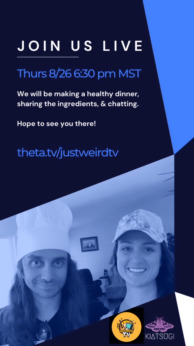 reikimatt's tweet image. We’re having a cooking show tonight on @THETAtv, 6:30PM PST/MST, don’t miss it!!