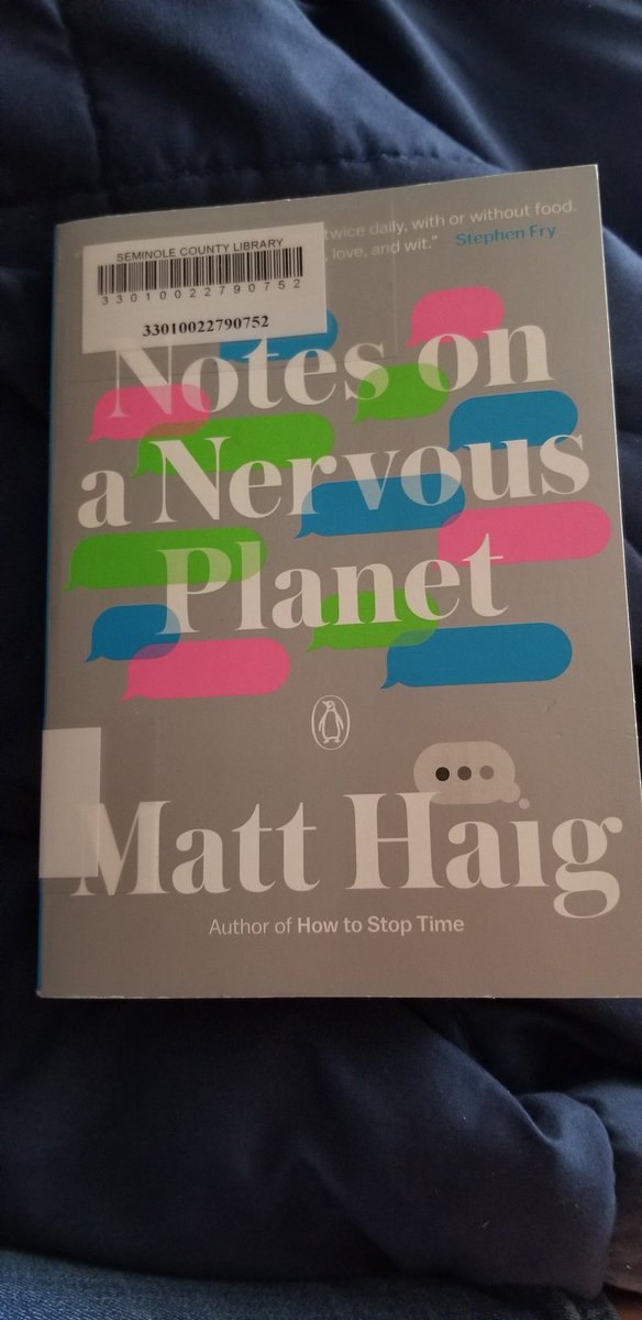 JamiBartschi's tweet photo. I love everything @matthaig1 has written, but this is a must read, particularly for anyone who struggles with anxiety. So beautiful and perceptive. Now, I'm setting my phone down for the sake of my mental health, Matt. 😄❤ https://t.co/Q1zfsMVphq
