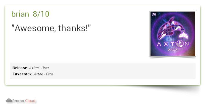 MainstageRec's tweet photo. brian supports: Axton - Orca 8/10 #newrelease https://t.co/334FteqPfF https://t.co/SFJAzQbpIt