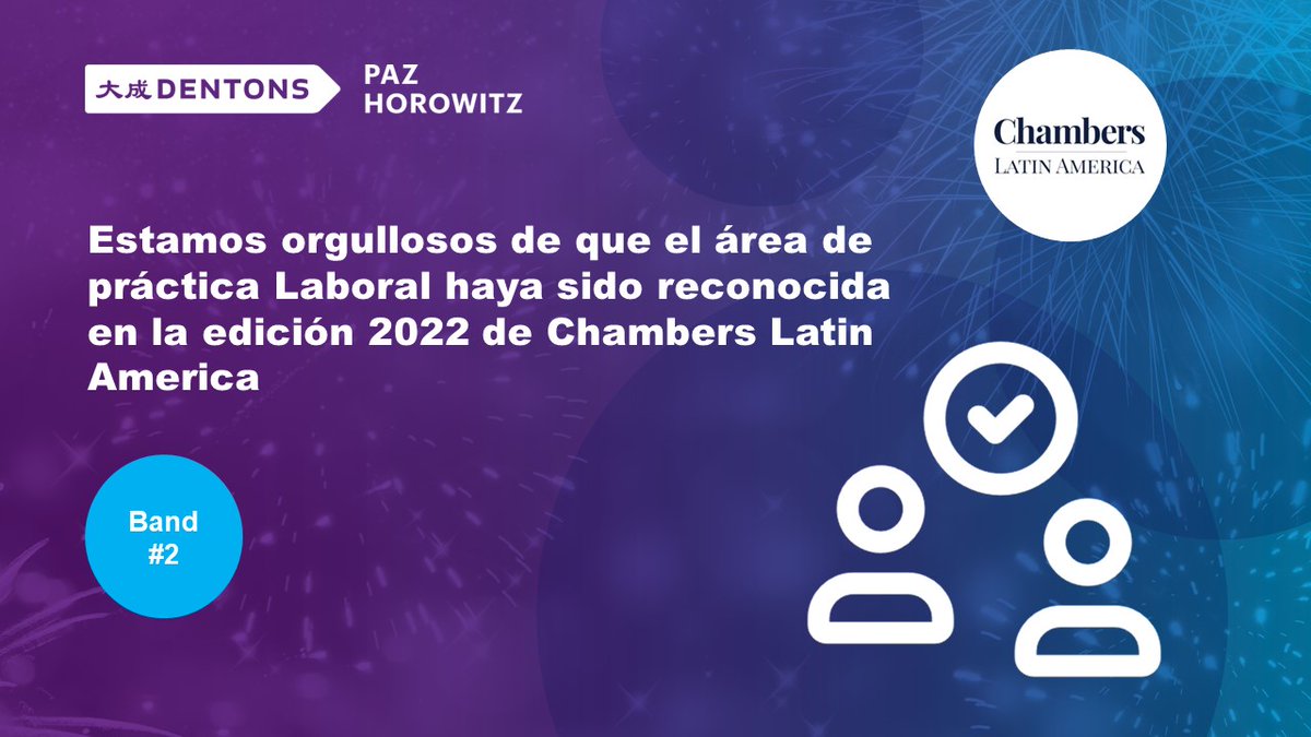 Estamos orgullosos de anunciar que por tercer año consecutivo nuestra área de Employment &amp; Labor ha sido rankeada en la edición 2022 de <a href="/ChambersGuides/">Chambers and Partners</a> Latin America en Band #2. ¡Felicitacitamos a todo el equipo!
<a href="/dtrabajo_ec/">Andrés Chong Qui Toris</a> <a href="/patiandradev/">Pati Andrade</a> 
#chambersandpartners #latinamerica