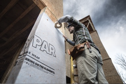 The TYPAR Weather Protection System—including TYPAR BuildingWrap, Flashing and Tape—offers up to six months of UV resistance without degradation to its performance capabilities, outperforming competing housewraps. 

#uvresistance #rollwithtypar #typartough