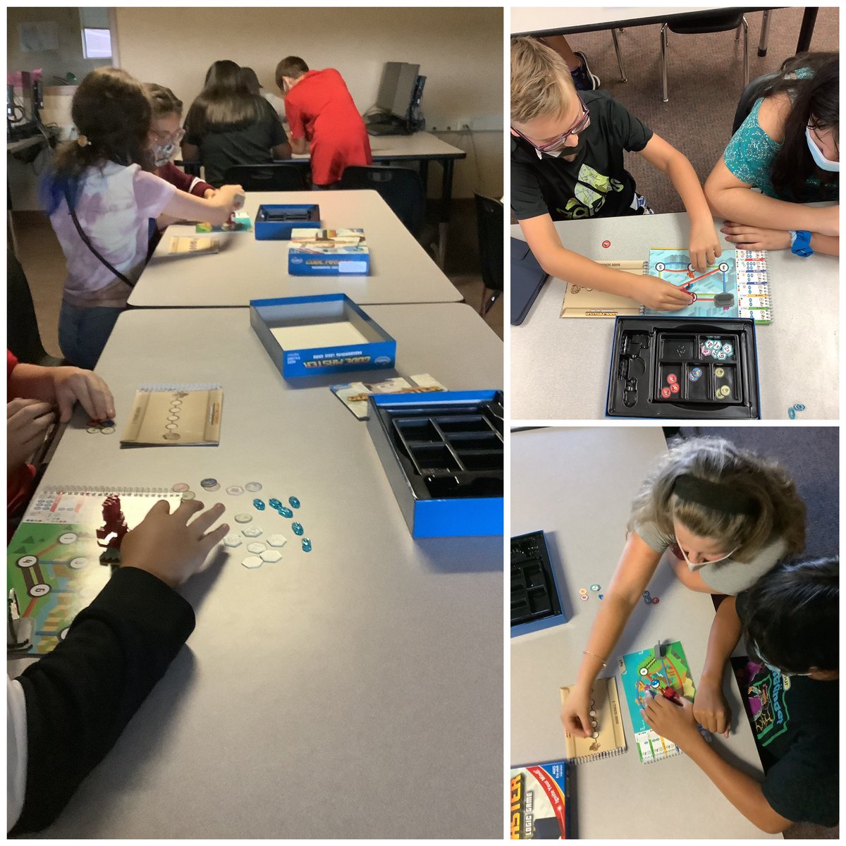 CoalRidgeMS's tweet photo. CRMS students are becoming Code Masters playing an “offline”programming board game in tech class #StVrainStorm @CrystalUlander @SVVSDsupt @SVVSDdeputy https://t.co/Ro92V2AhE1