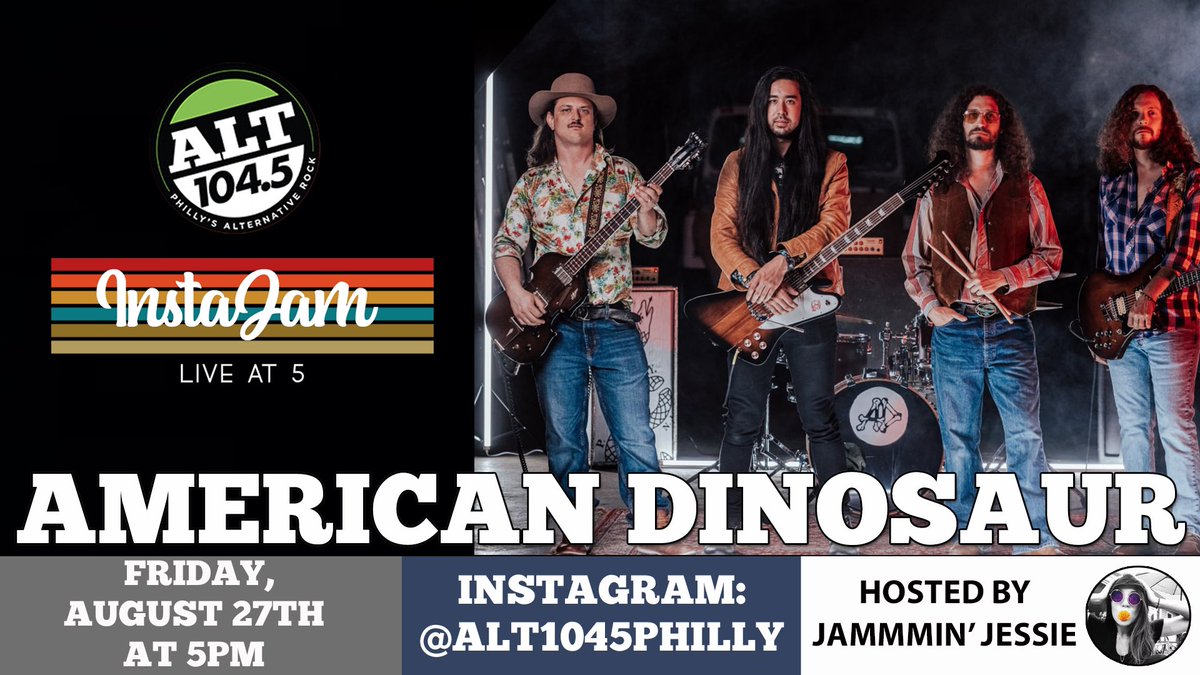 TOMORROWWWW! WE ARE STOKED! <a href="/AmericanDinos/">AmericanDinosaur</a> will be giving us a damn fine Live At Five hosted by @jammminjessie! *We get a special premiere of “Dinos At The DOME Vol. 2”*! Do not miss this one! 5pm on our Instagram and Facebook! 🦖🦕