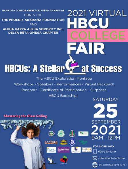 Alpha Kappa Alpha Sorority in Phoenix will host the 2021 Virtual Annual HBCU Fair on September 25! College-bound youth and their parents are invited to sign up today: phxsoul.com/phoenix-youth-…